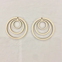 50x geometric circle laser cut wood earrings diy wood geometric earrings