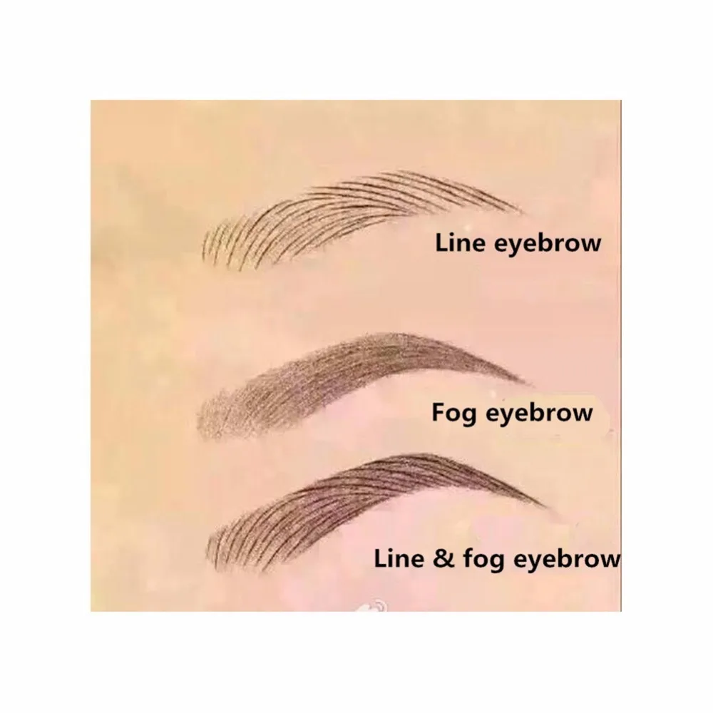 50 шт. Microblading Иглы Татуировки Брови Лезвия Для Перманентный Макияж Руководство