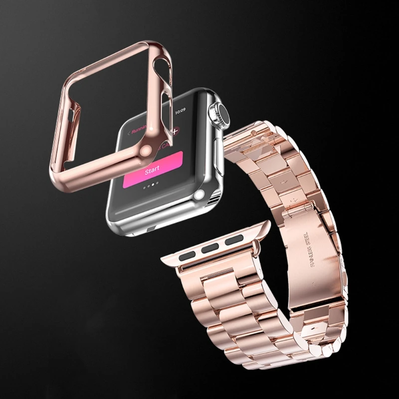 Ультра-тонкий полная защитная крышка для экрана ПК чехол Apple Watch серии 1 2 38/42 мм |