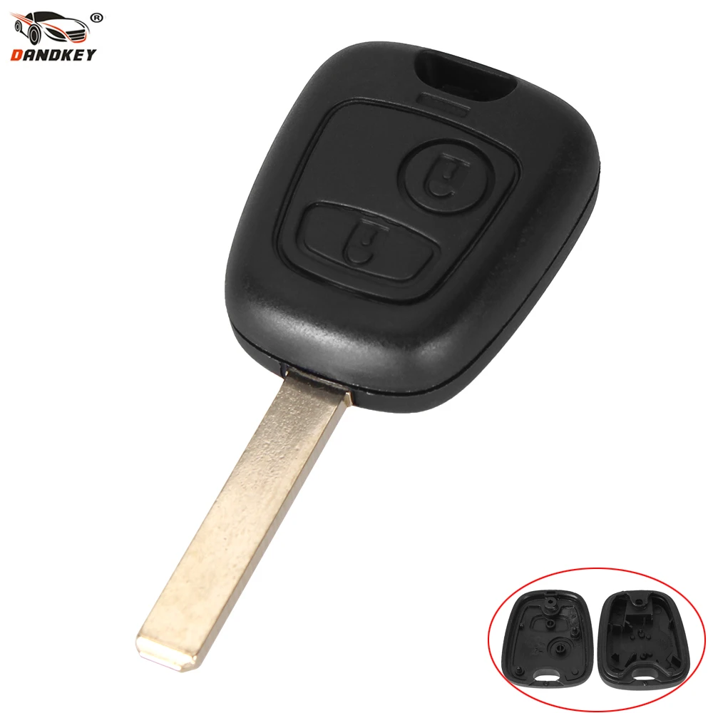 DANDKEY для Citroen C1 C2 C3/Pluriel C4 C5 C8/Xsara Picasso крышка 2 кнопки дистанционного ключа автомобиля случае замена корпуса ФОБ