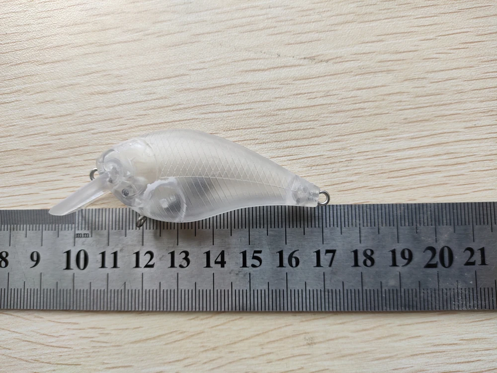 Неокрашенные рыболовные приманки 10 шт. жесткие наживки искусственные 71 мм 7 8 г