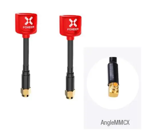Foxeer 5,8 Г 3dBi TX RX RHCP круговой поляризационные Omni FPV телевизионные антенны SMA RP-SMA гриб телевизионные антенны - Цвет: Red Anglemmcx