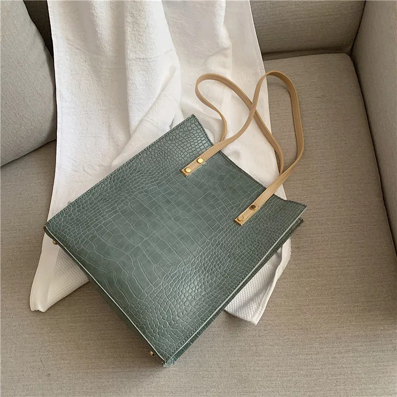 Винтажные кожаные сумки с крокодиловым узором 2019 брендовые дизайнерские женские