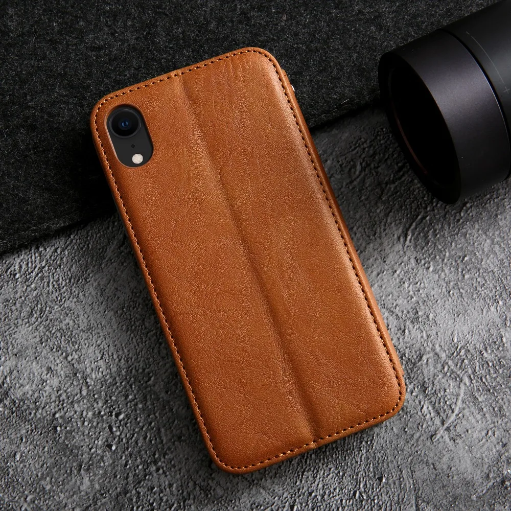 Флип чехол для iPhone XS Max Премиум книжка из искусственной кожи 11 Pro XR 7 8 с магнитной