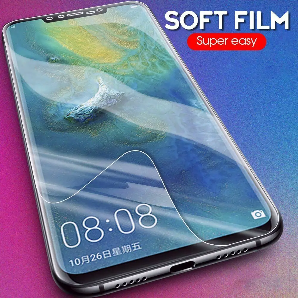 3D полное покрытие мягкая ПЭТ Защитная пленка для Huawei P30 P20 Pro Защита экрана P9 P10 Plus