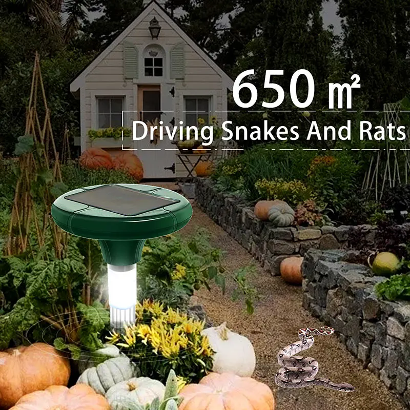 Светодиодный отпугиватель солнечной энергии на ультразвуковой от крыс