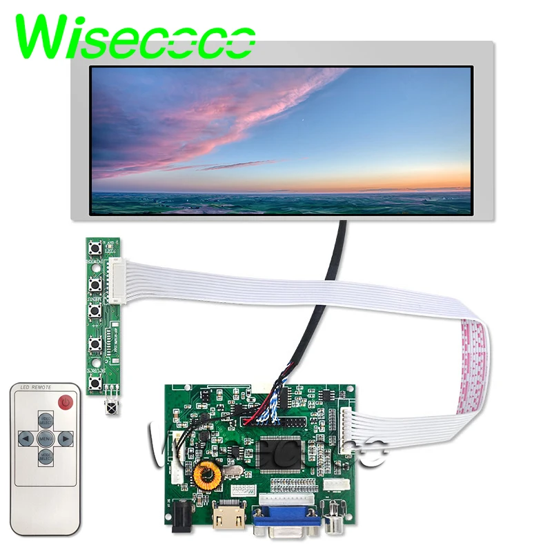 

7.8"inch AA078AA01 800X300 LCD Screen with VGA 2AV Audio LCD Controller Board for Car central Multimedia advertising
