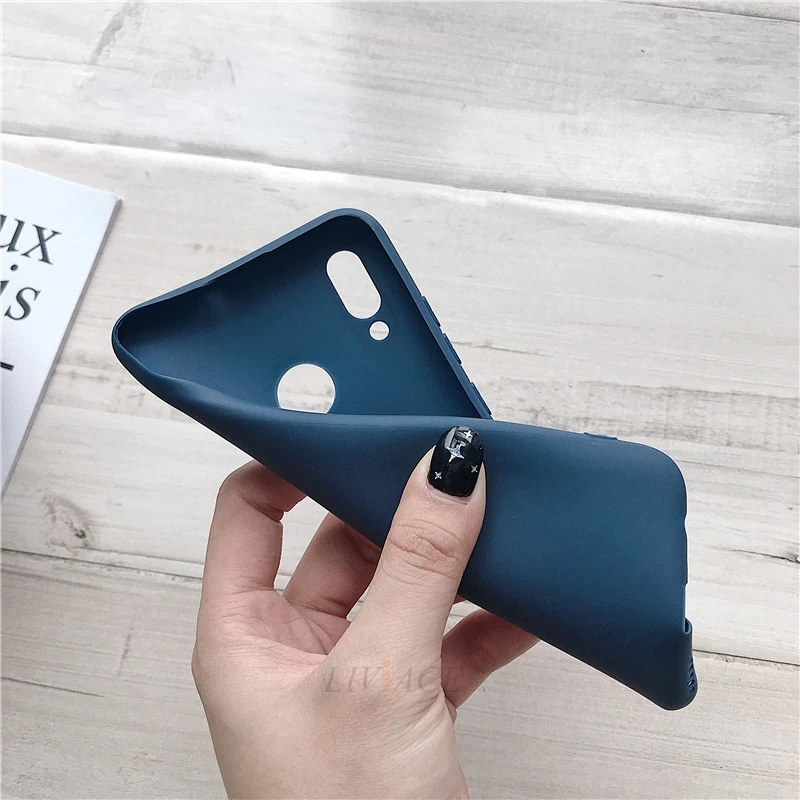 Чехол накладка для Huawei y5 2018 2019 prime 8s honor 8c однотонный цвет в ассортименте.|Бамперы| |