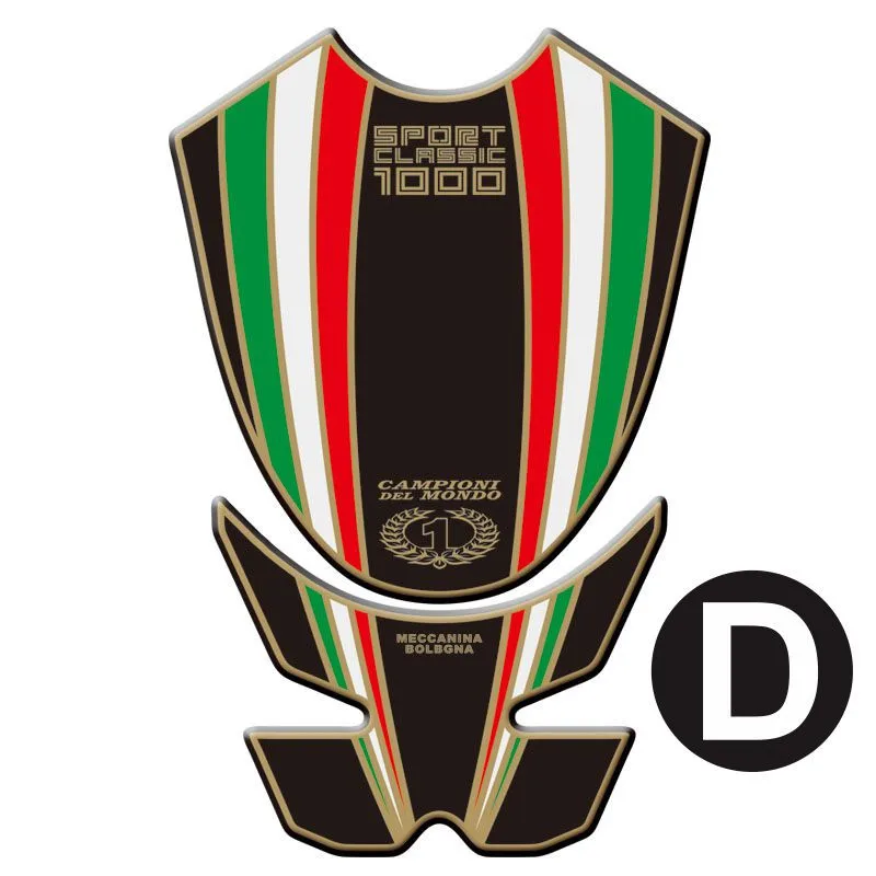 Мотоциклетные 3D наклейки на бак топлива защитные для Ducati Sport Classic 1000 2005 2009