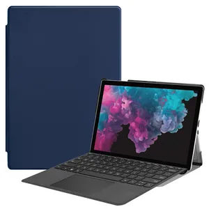 Ультратонкий кожаный чехол-подставка со слотом для ручки для Microsoft Surface Pro 7 6 5 4 Pro6 Pro5 Pro4 12,3 дюймов откидной держатель