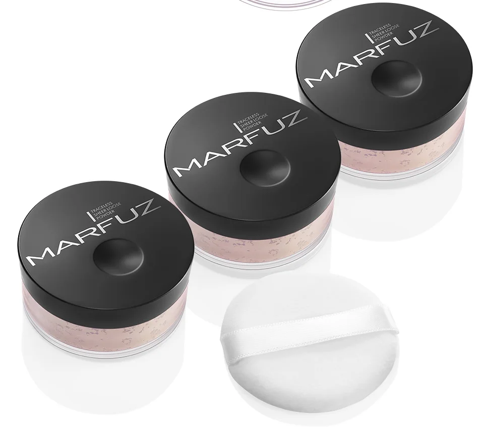 MARFUZ Cosmetics рассыпчатая пудра для лица матовая пудра профессиональная полупрозрачная основа для макияжа компактная пудра