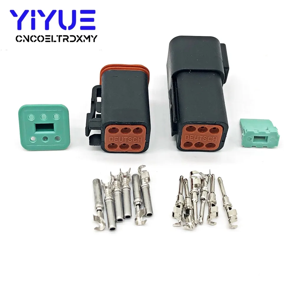 10 комплектов 6 Pin Женский Мужской DT DT06 6S DT04 6P черный автомобиль скорость