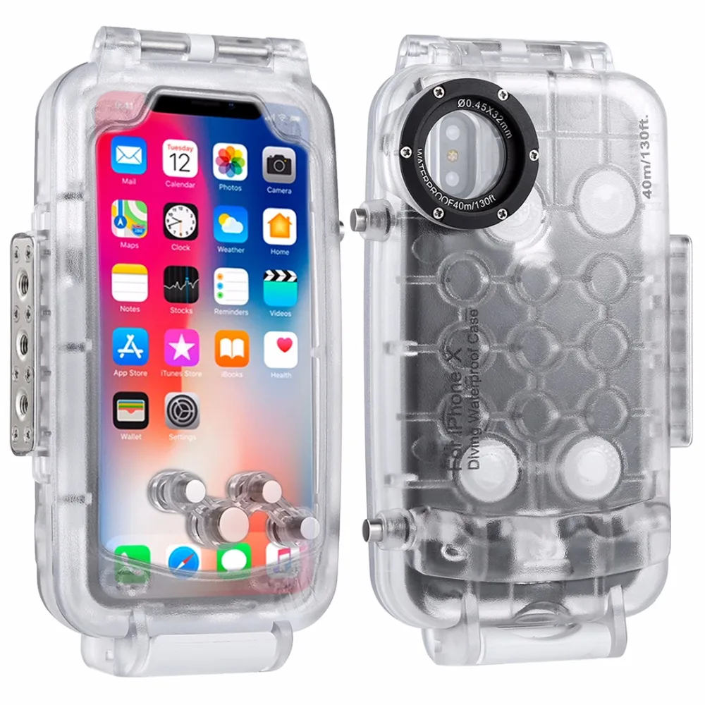 HAWEEL для iPhone X/iPhone XS Дайвинг 40 м/130ft водонепроницаемый корпус фото принимать видео
