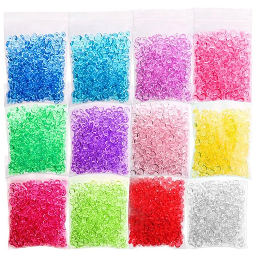 60 pack/set Slime Набор для изготовления пенопластовые шарики бусины банки с блеском