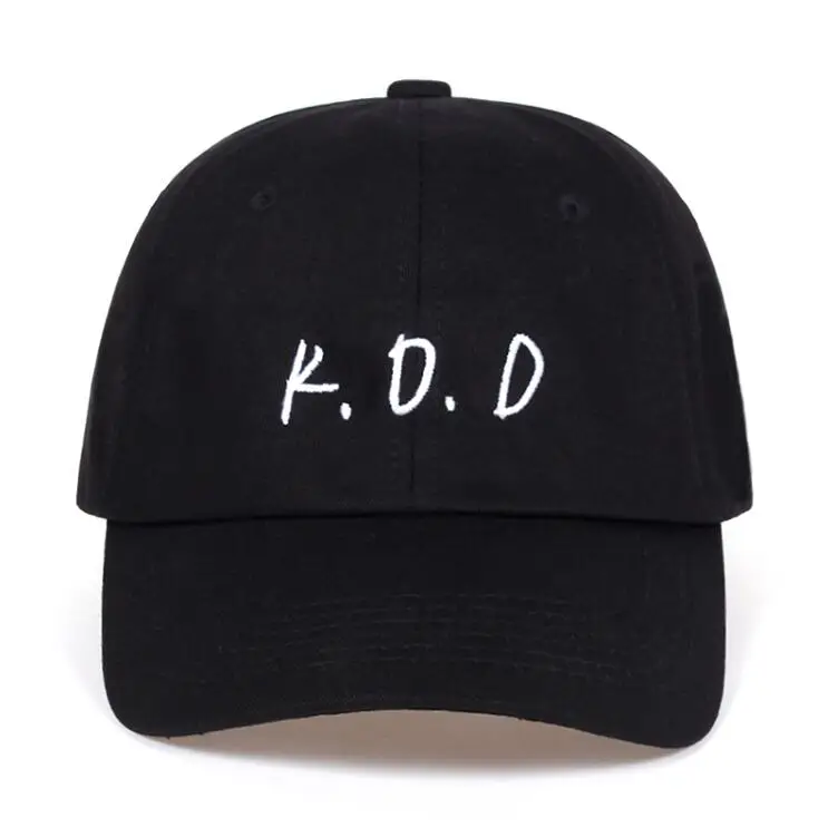 Черный Шапка Rapper J. Cole K.O.D Dad шляпа из чистого хлопка с вышивкой Женская Мужская бейсболка Snapback модная хип хоп унисекс шапки кости - Цвет: Черный
