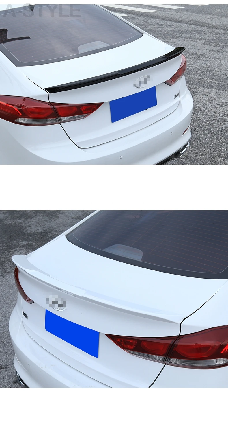 Для hyundai Elantra защита заднего бампера, накладка на заднее крыло, крышка для наружного украшения, аксессуары