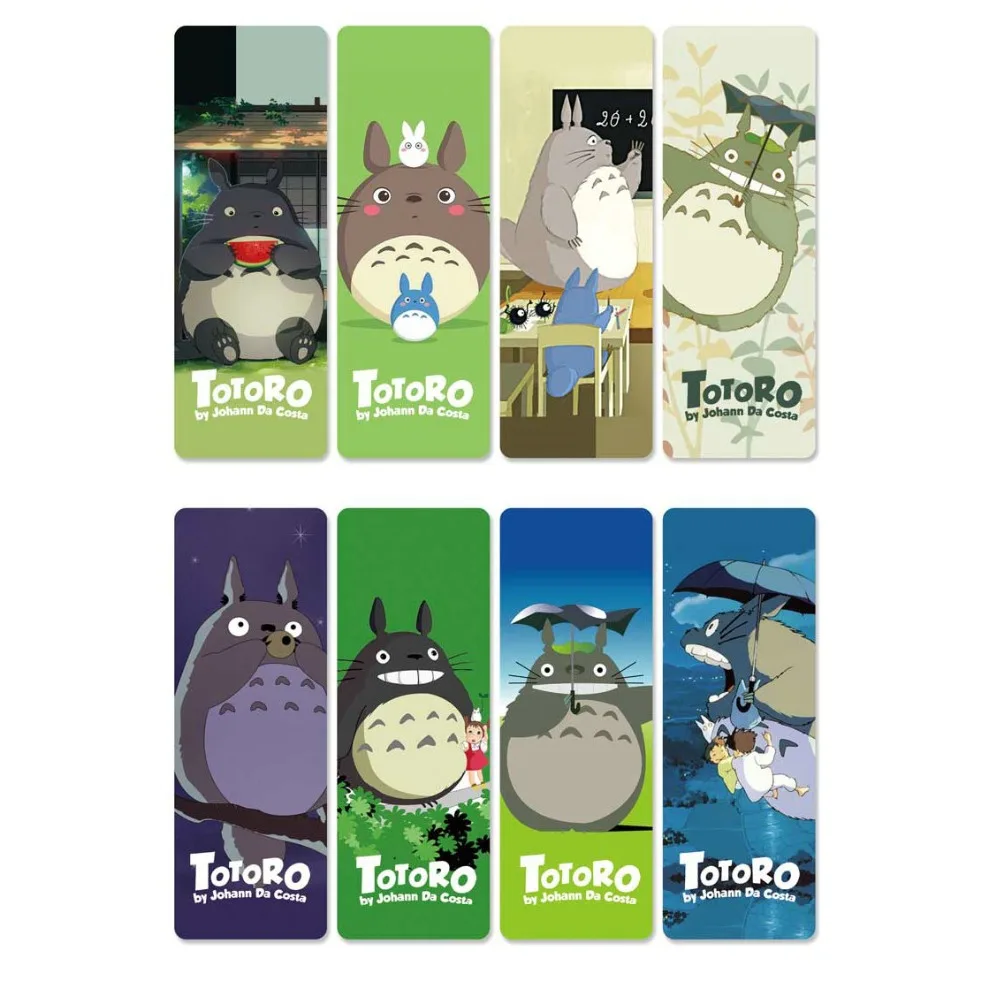 8 шт. водонепроницаемая Прозрачная ПВХ пластиковая вкладка из аниме My neighant Totoro |