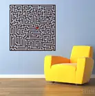 Настенная Наклейка, Виниловая наклейка, лабиринт, и вы выйдете из спальни, гостиной, детской комнаты, детской комнаты