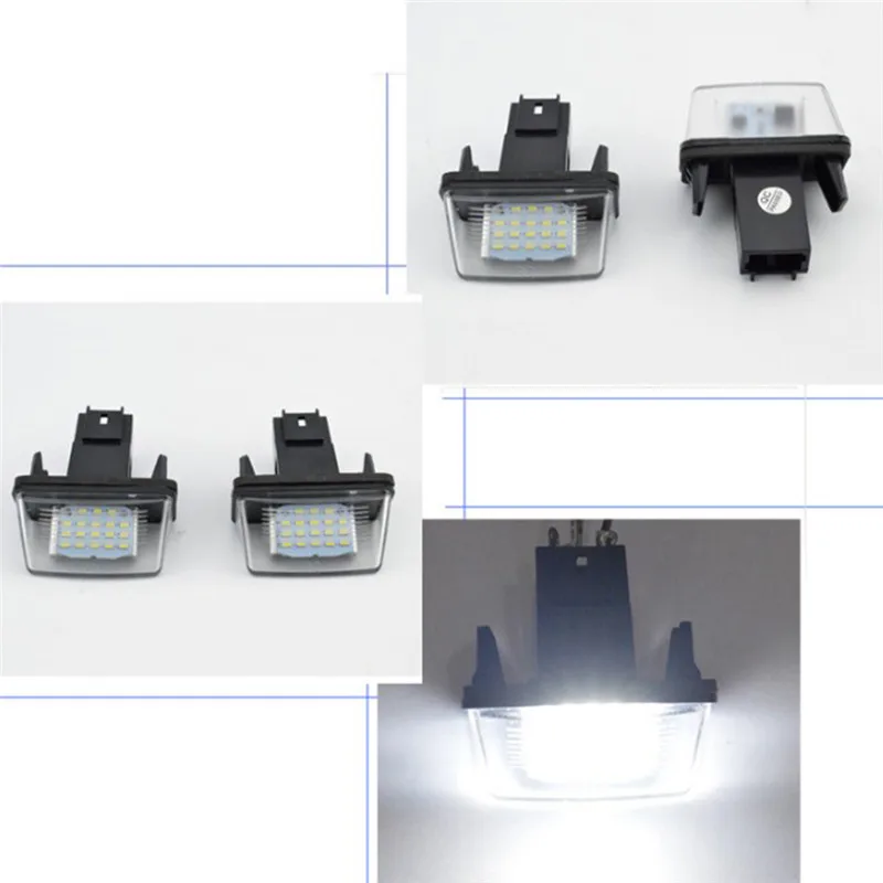 1 светодиодный светодиодных ламп для подсветки номерного знака Peugeot 206/207/307/308 Citroen