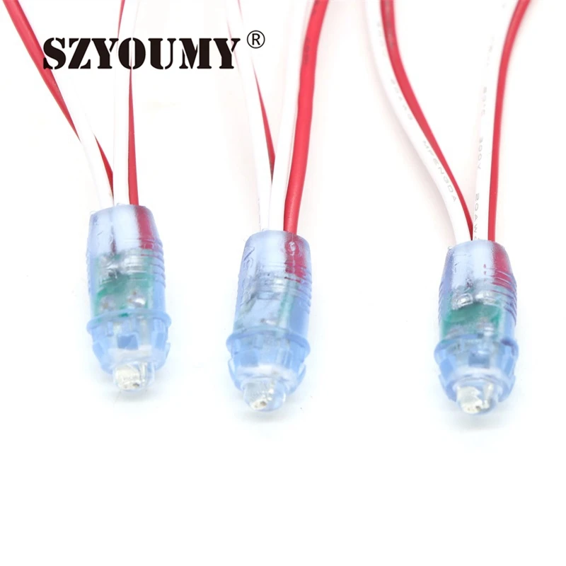 SZYOUMY 500 шт./лот супер яркий светодиодный модуль светодиодный пиксельный rgb модуль света DC 5 в водонепроницаемый диффузный цифровой струнный пунктиформ лампы