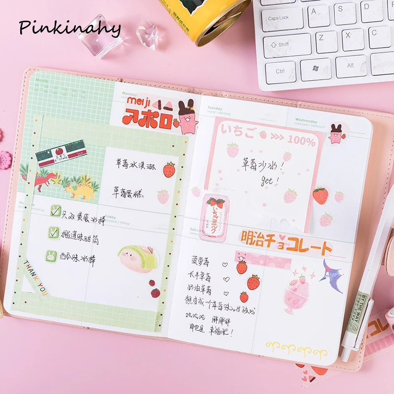 Kawaii Японская еда, чтобы сделать список проверки липкий блокнот для заметок закладки для блокнота DIY школа планирования канцелярские принадлежности BQ038