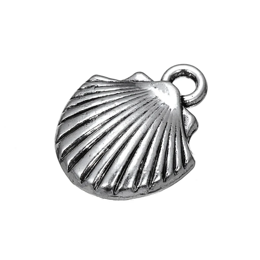 

Zinc Alloy Double Side Sea Shell Conch Charms