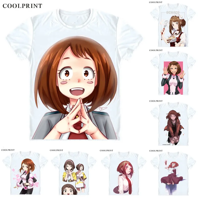 Uraraka Ochako футболка Boku без мой герой академии для мужчин на каждый день Премиум