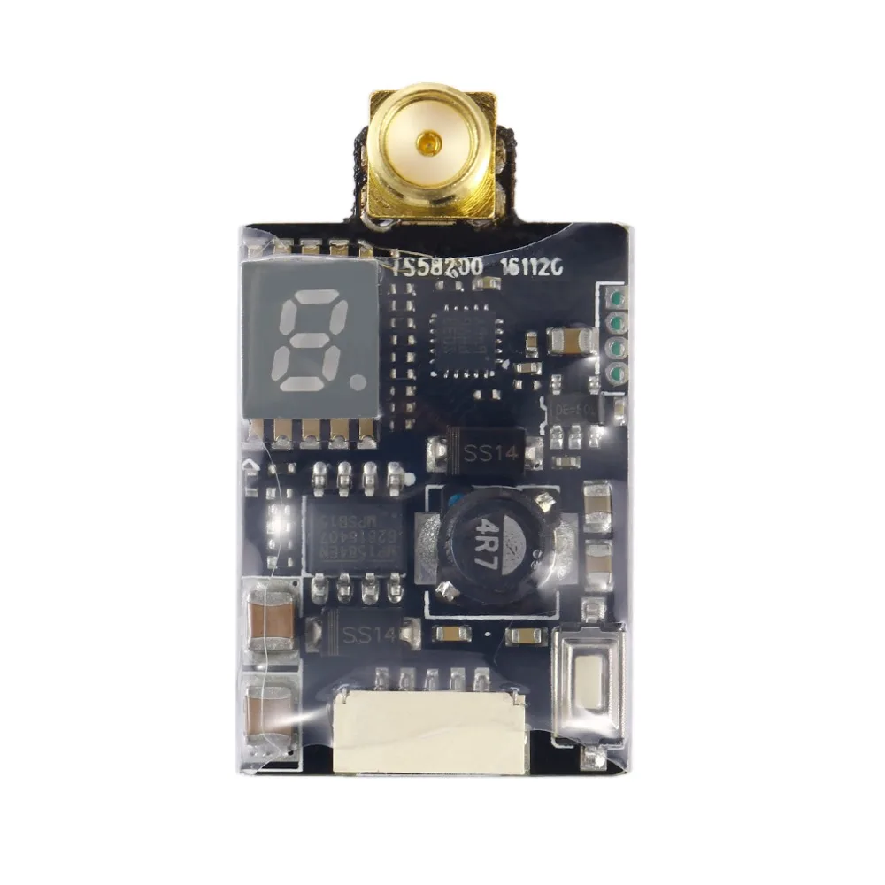FPV RC TS58200 48 частота 25 600 мВт Регулируемый 8 каналов беспроводной av передатчик RP SMA с