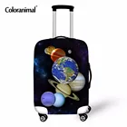 Модный защитный чехол Coloranimal 3D космический Космос школьный чемодан студенческий чемодан на колесиках для колледжа пылезащитный чехол Со Звёздной ночью