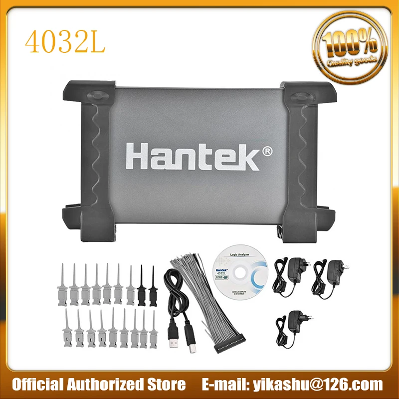 Hantek 4032L логический анализатор 32 каналов USB Портативный Осциллограф 2G глубина