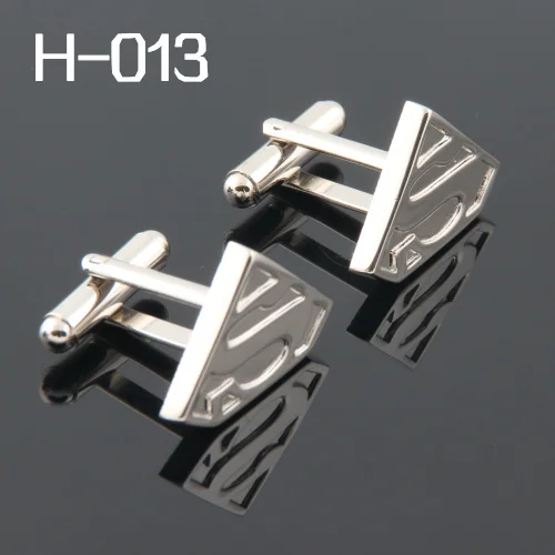 

Men's Accessories Free Shipping:High Quality Cufflinks For Men Superhero 2016Cuff Links Wholesales Silver color Superman