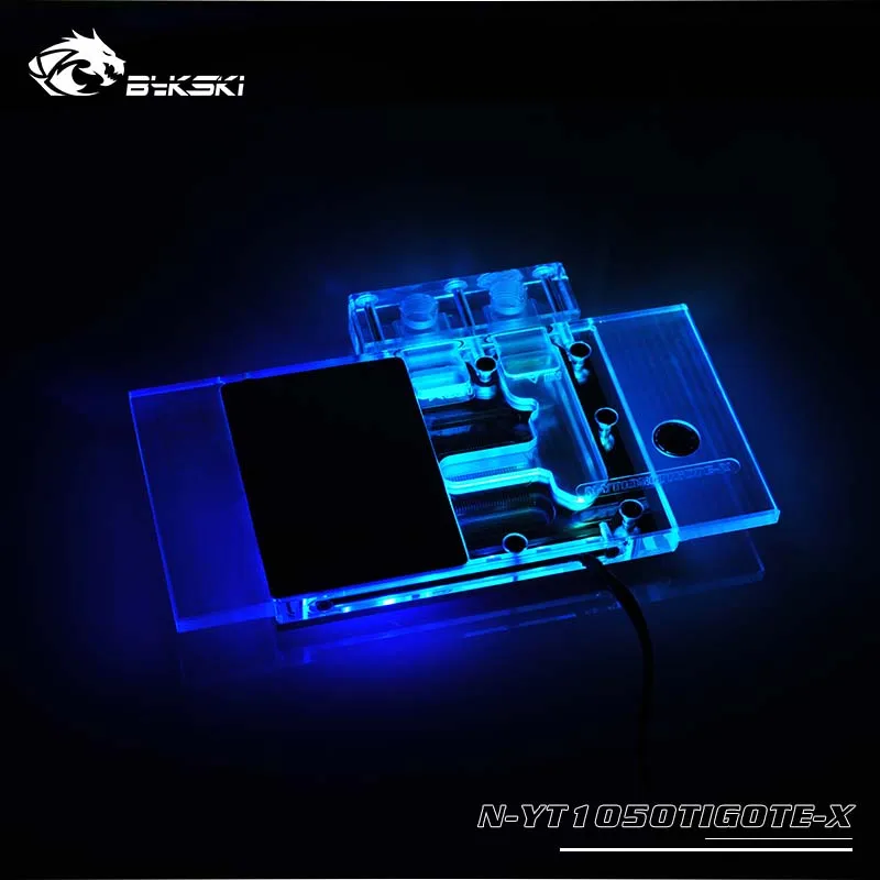 Водяной блок Bykski для Yeston GAEA GTX 1050Ti-4G D5 с полным покрытием Графическая карта кулер