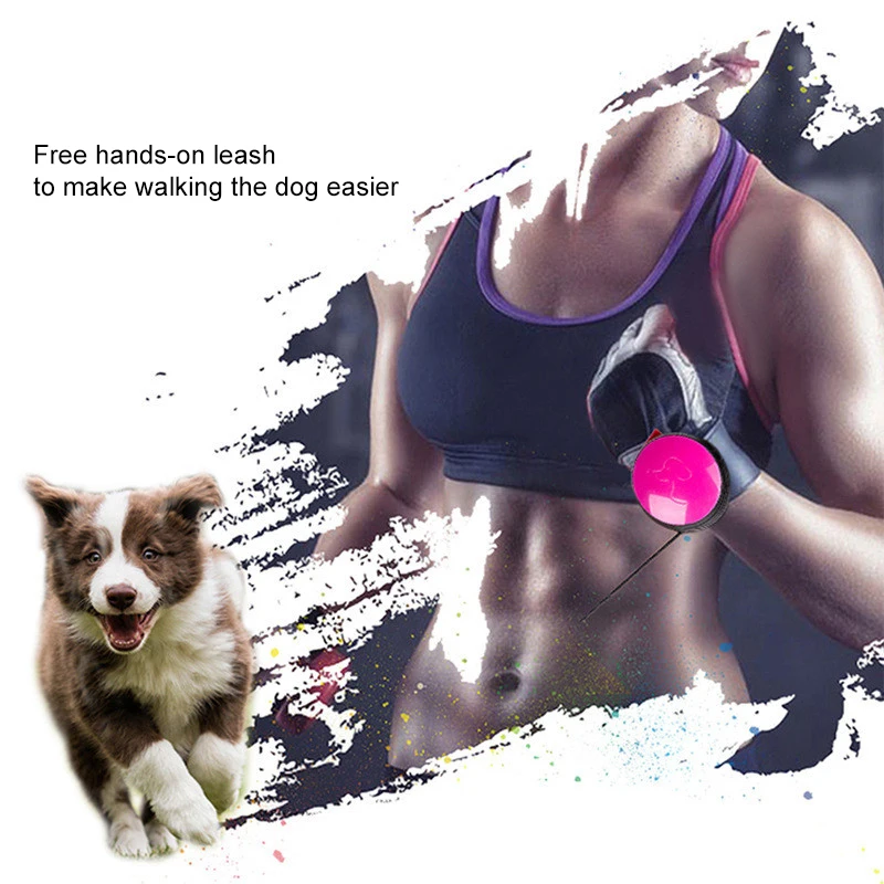 High Quality 3M Dog Leash Retractable Hands Free Pet Rope Automatic Nylon For Running Jogging Puppy | Дом и сад