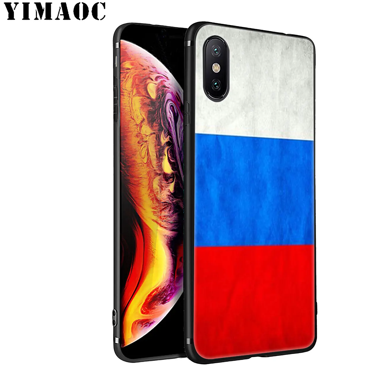 YIMAOC список флагов Российской Федерации мягкий силиконовый чехол для iPhone 11 Pro XS Max