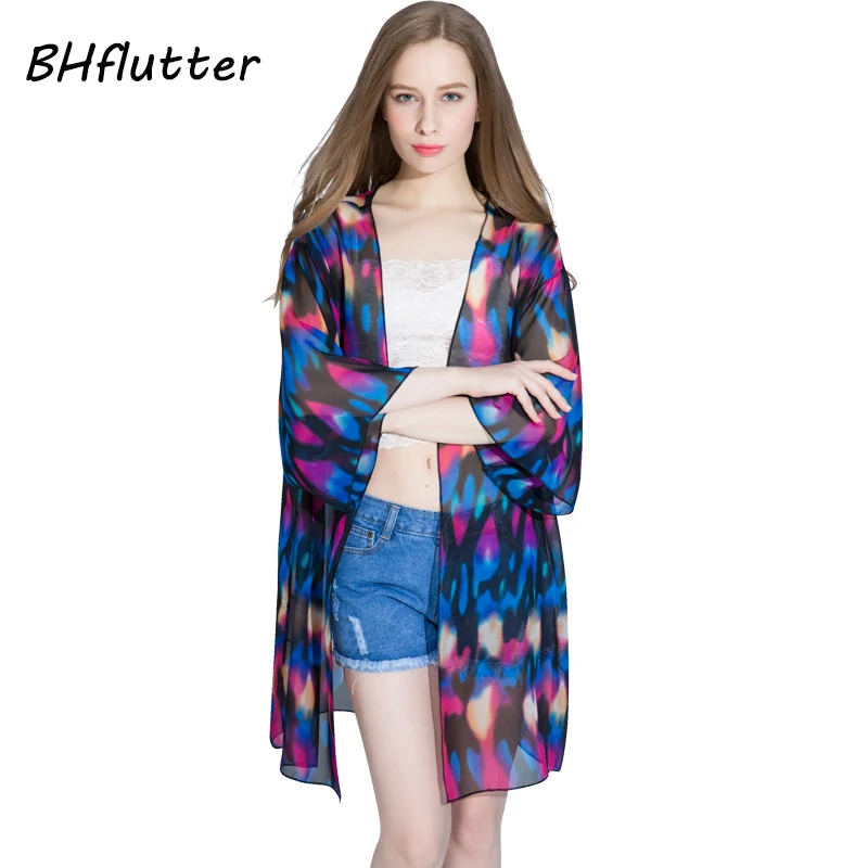 BHflutter 4XL Женская одежда большого размера летняя блузка в стиле бохо повседневные