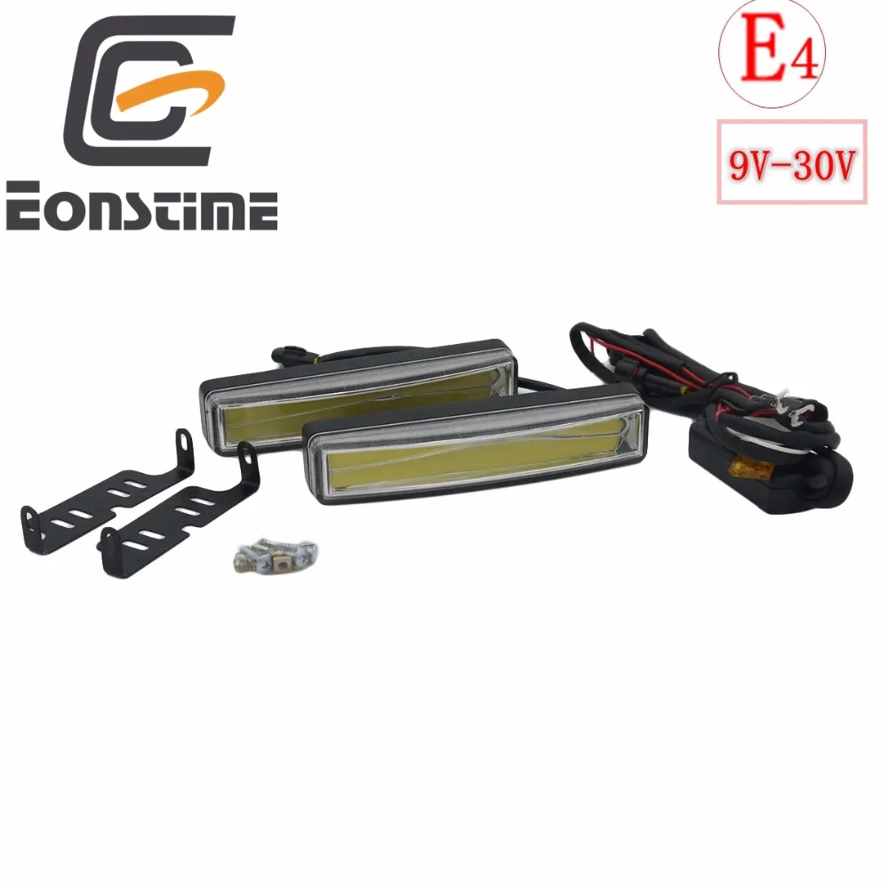 Eonstime 2 шт. 15 см COB Светодиодные Автомобильные дневные ходовые огни DRL установочный