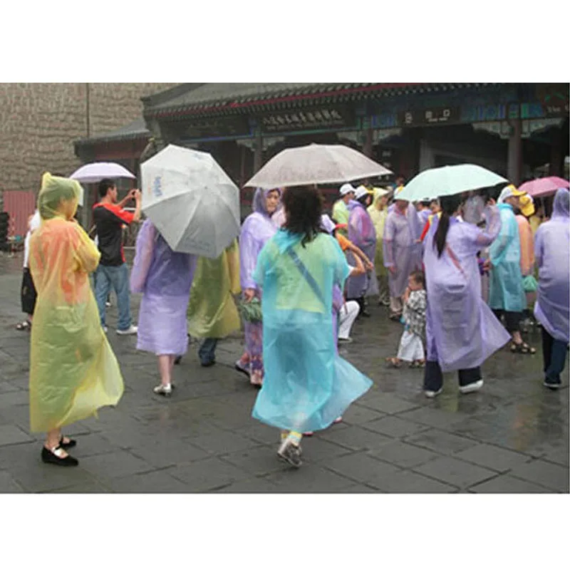 10 шт одноразовый дождевик портативный легкий для взрослых аварийный