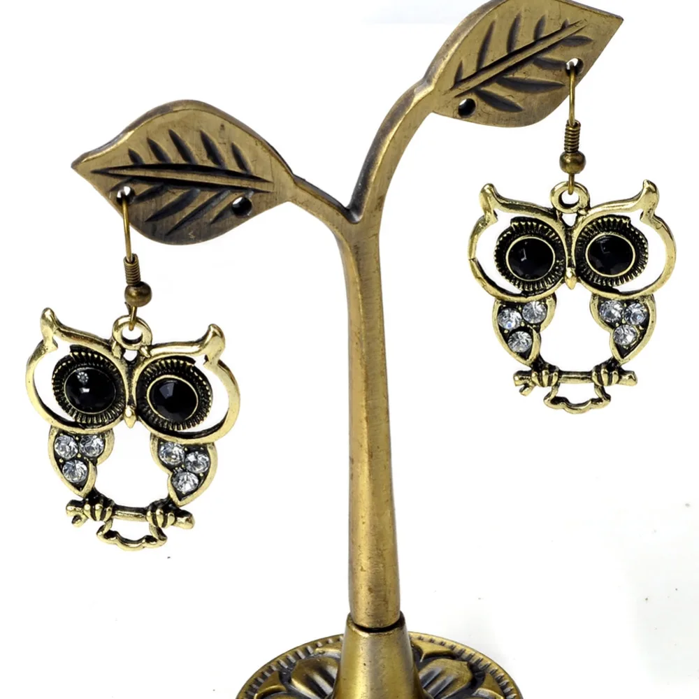 Женские винтажные серьги гвоздики в богемном стиле|owl earrings|earings for girlsearrings women |