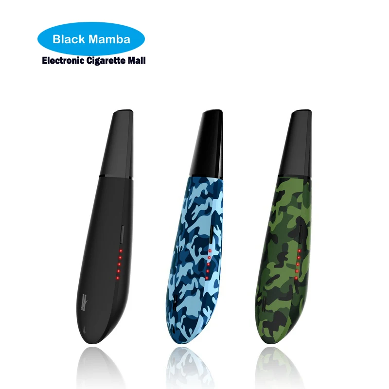Оригинальный blk черный вапоризатор Mamba Herbstick Temp-control электронная сигарета сухой