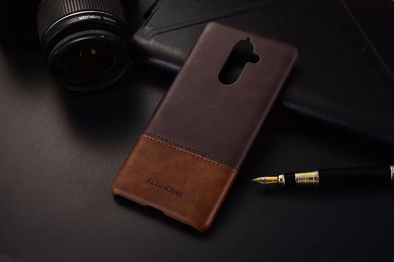 Чехол для Nokia 7 Plus KEZiHOME, роскошный хит цвета, натуральная кожа, твердая задняя крышка, Капа для Nokia 7 Plus 6,0 '', чехол для телефона s