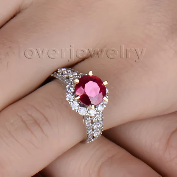 LOVERJEWELRY элегантное однотонное двухцветное золото 18 карат обручальное кольцо с
