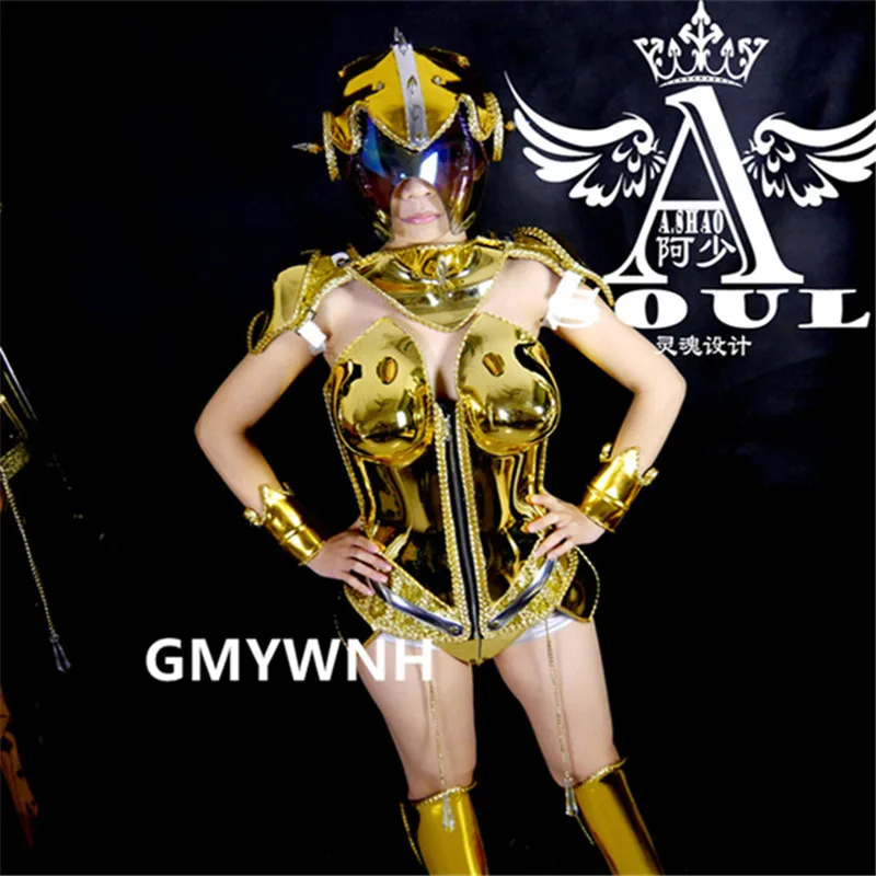 ES003 Золотое зеркало танцевальные крылья bellydance боди сценическая одежда диджея для