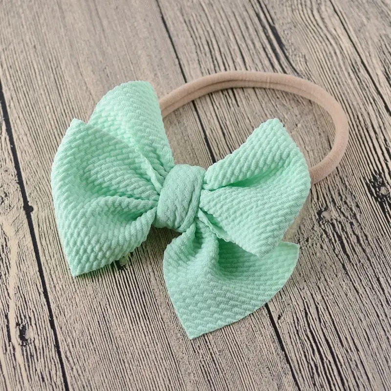 Baby Headband Bow Girl Headbands Toddler Nylon Elastic Hair Accessories Kids Head Band Infant Hairband Newborn photography Props