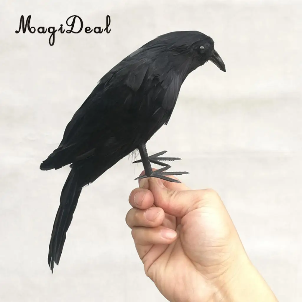 2 шт./компл. похожая на настоящую Ворон сорока птицы для сада Хэллоуин свадебные