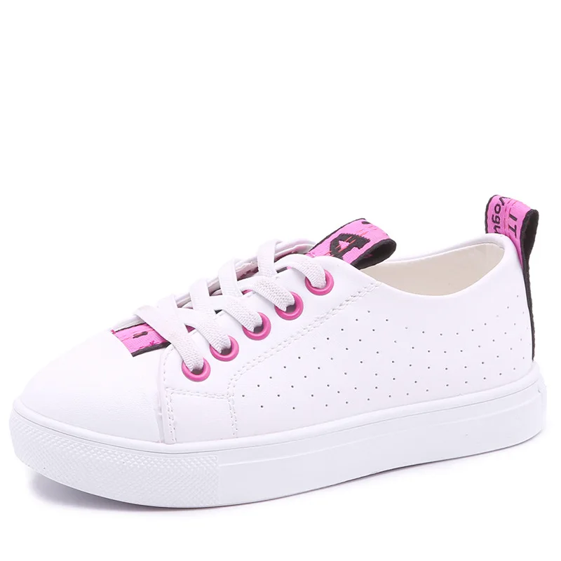 Новый действительно кожа детей вулканизированной Обувь детская спортивная