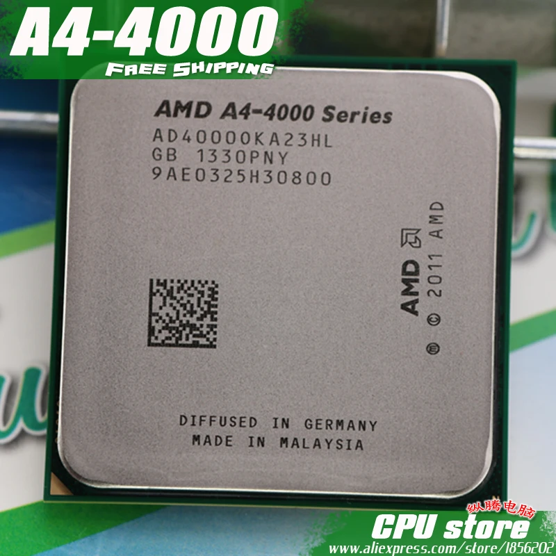 Процессор AMD A4 4000 двухъядерный FM2 3,0 GHz 1MB 65W процессор A4-4000 APU интегрированная графика, A4 5300
