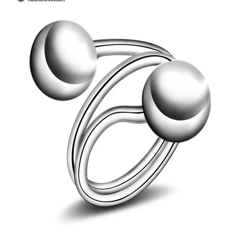 Оптовая цена! Хорошие серебряные круглые Кристальные бусины с двумя шариками