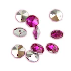 Стеклянные Восьмиугольные бусины Mixcolors, машинная резка, 2 отверстия, запасная нить, люстра, бисер, Ловец Солнца