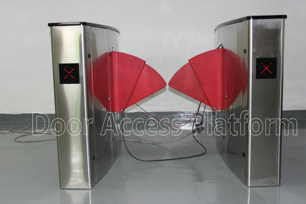 1 Pair of Wing Turnstile Flap gate Pedestrian SwingTurnstie Passageway access control Security barrier |