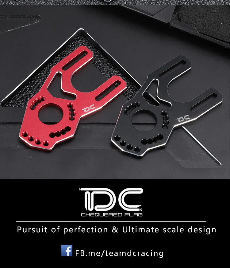 DC 1:10 RC YD2/PLUS высокое моторное крепление для YOKOMO/YD2 черный/красный DC-90286 красный 1 шт. Новинка